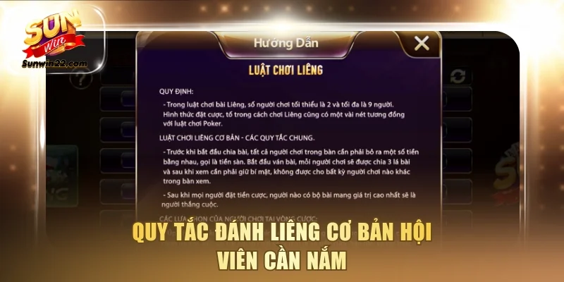 Quy tắc đánh Liêng cơ bản hội viên cần nắm
