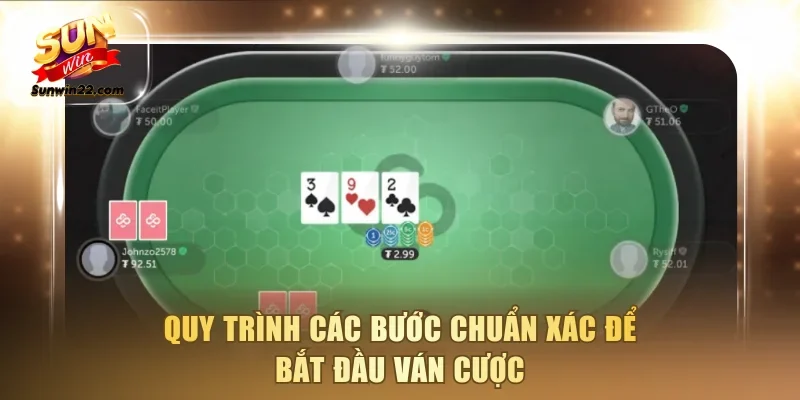 Quy trình các bước chuẩn xác để bắt đầu ván cược