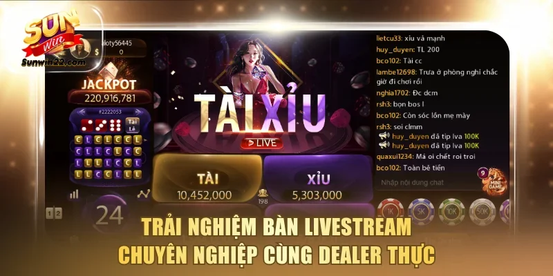 Trải nghiệm bàn Livestream chuyên nghiệp cùng dealer thực